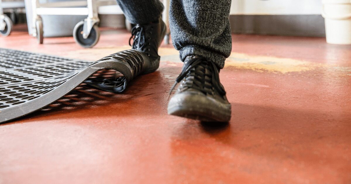 tripping on commercial kitchen flooring