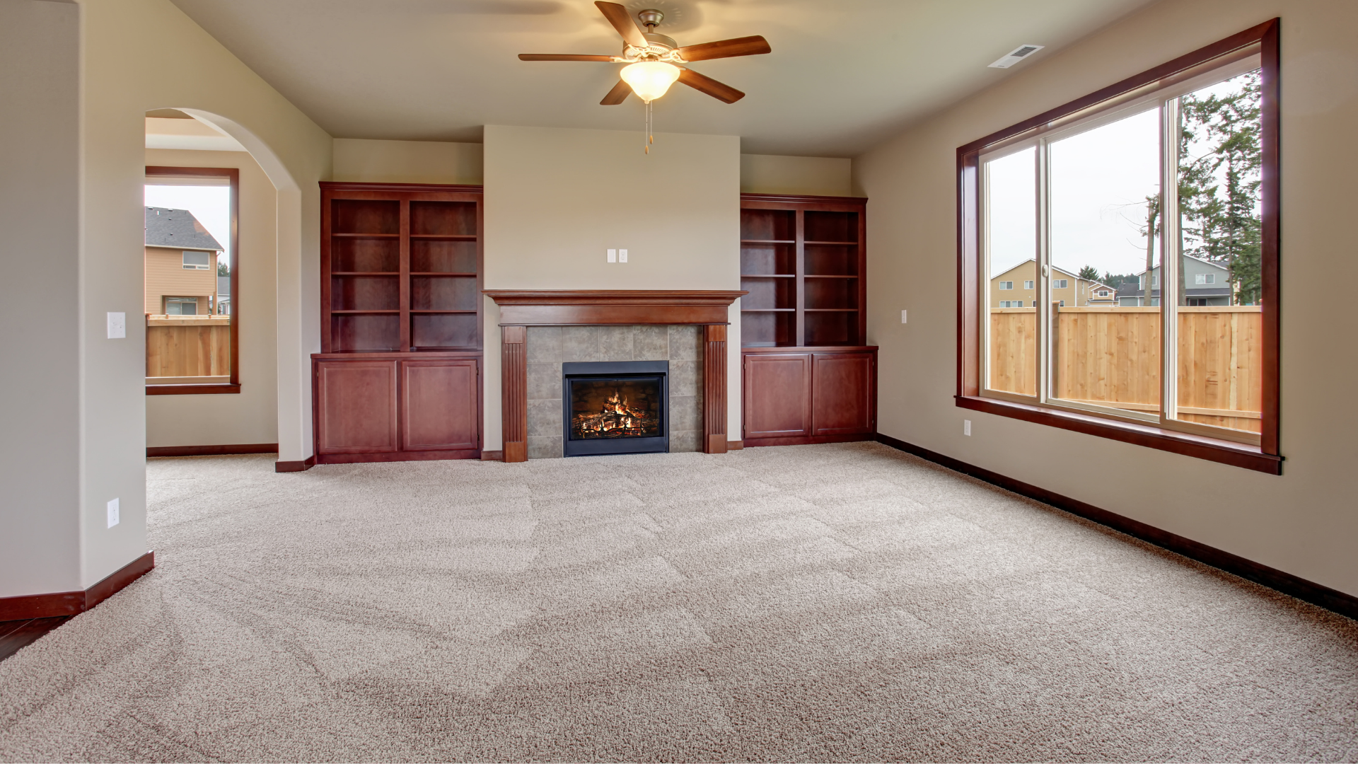 Carpet Flooring in Living Room