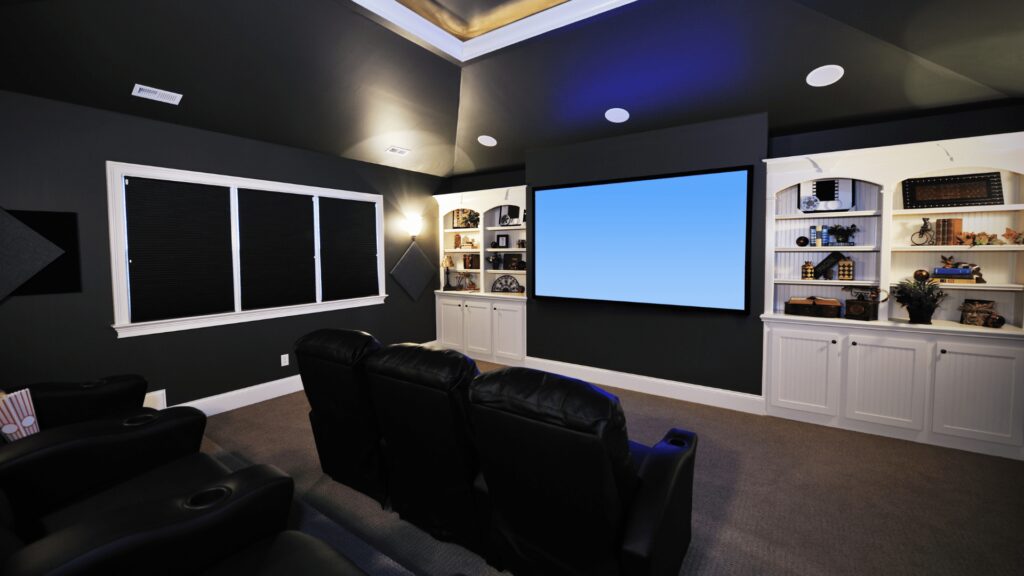 Home Theater Garage Remodel in San Jose