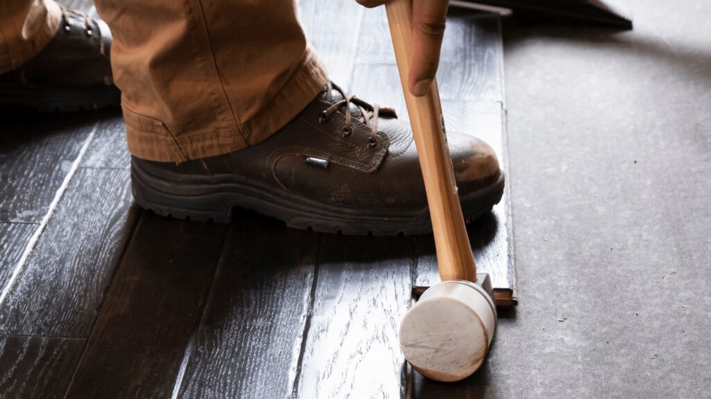 Wood Flooring Being Installed - Engineered Hardwood vs Hardwood