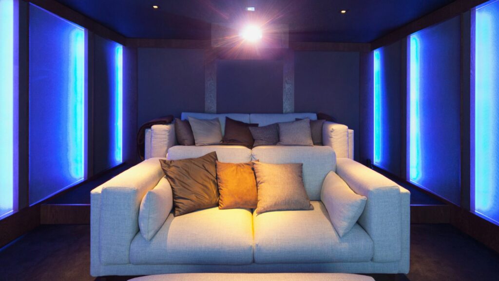 An example of small home theater room ideas